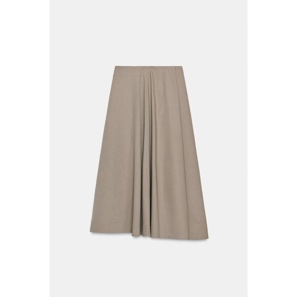 ZARA ZW COLLECTION WRAP SKIRT WITH BUCKLE - Picture 6 of 7